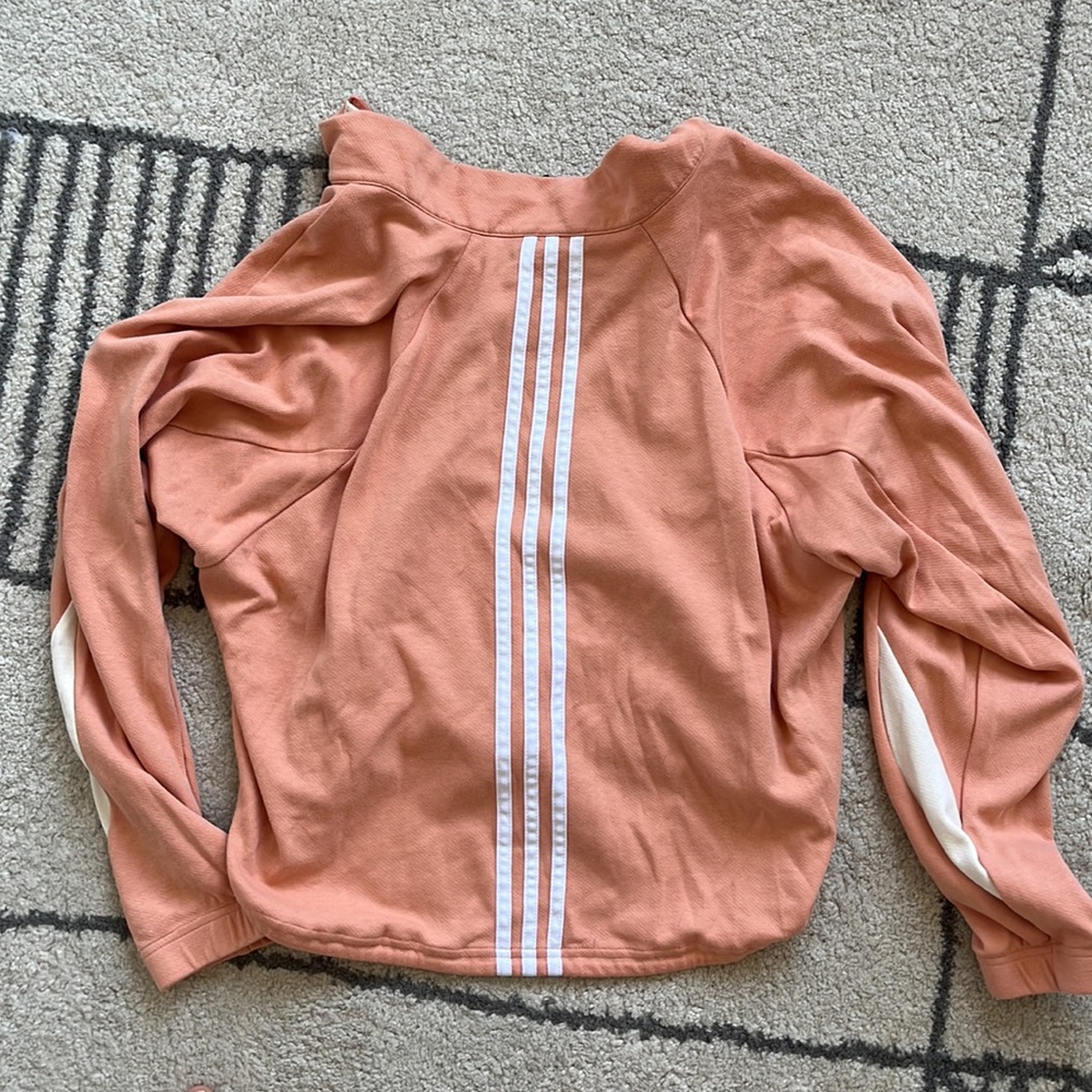 Peach Adidas Pullover Jacket - image 3
